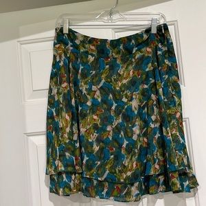 Cute blue and green flouncy skirt